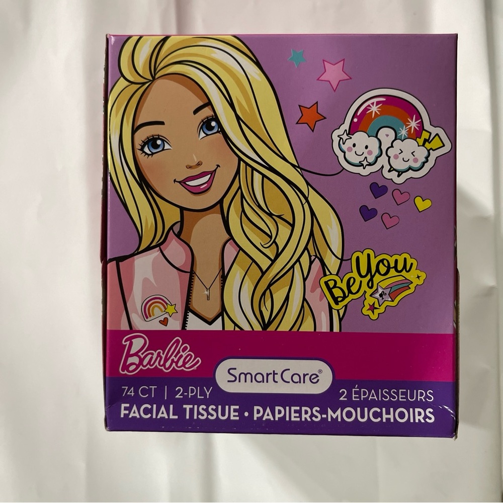SmartCare 74 Count 2-ply Sheet Barbie Facial Tissue Box
